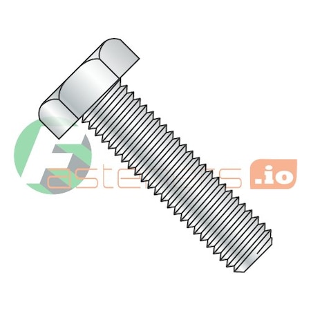 Newport Fasteners Grade A307, 1/4"-20 Hex Head Tap Bolt, Zinc Plated Steel, 4 in L, 400 PK 929934